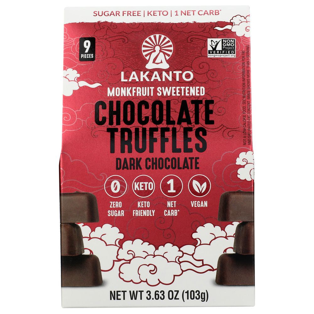 LAKANTO: Truffles Choc Dark Choc, 3.63 oz - #tag1# - #tag2#