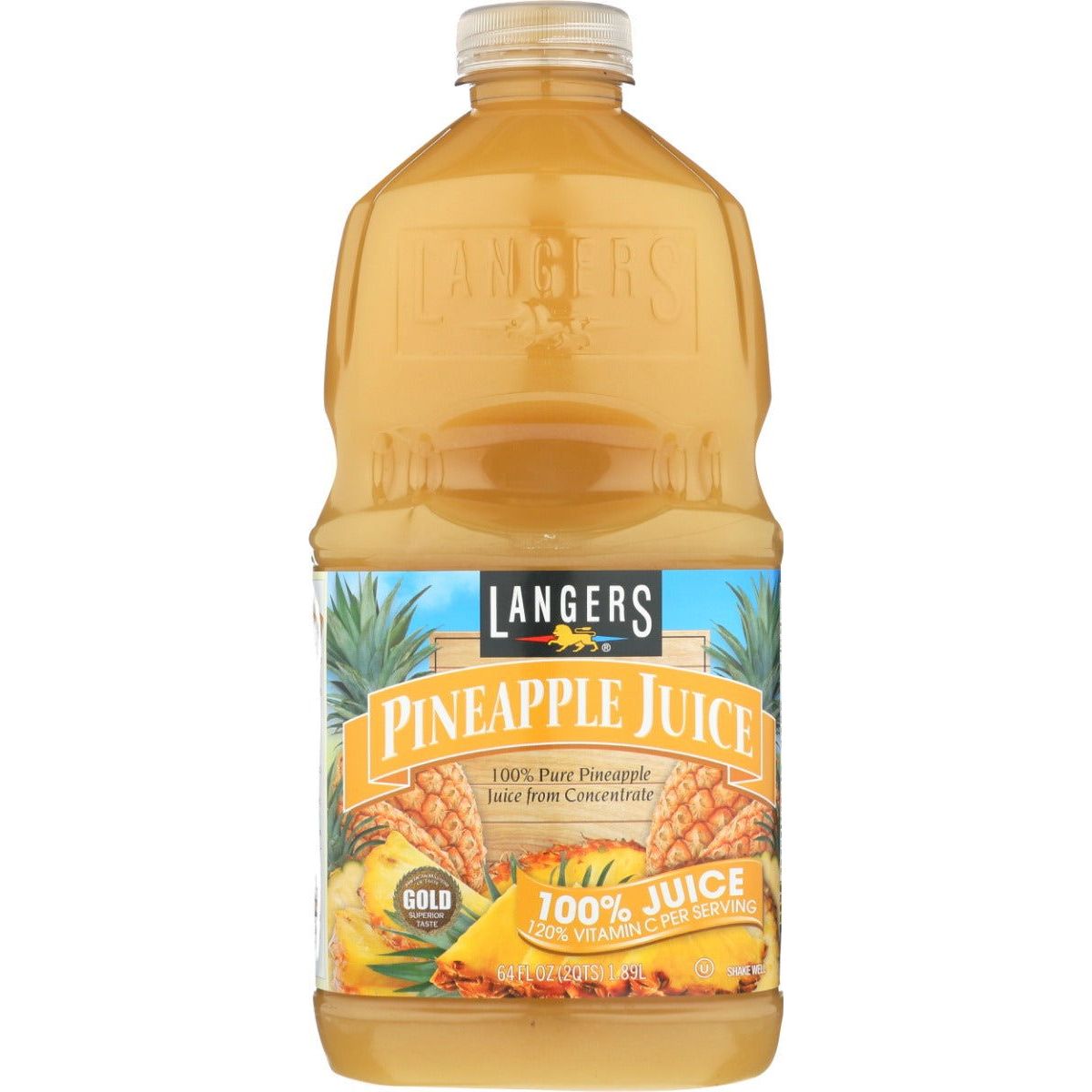 LANGERS: Pineapple Juice with Vitamin C, 64 fl oz - Sunshine Co Op. - #tag1# - #tag2# - #tag3# - #tag4#