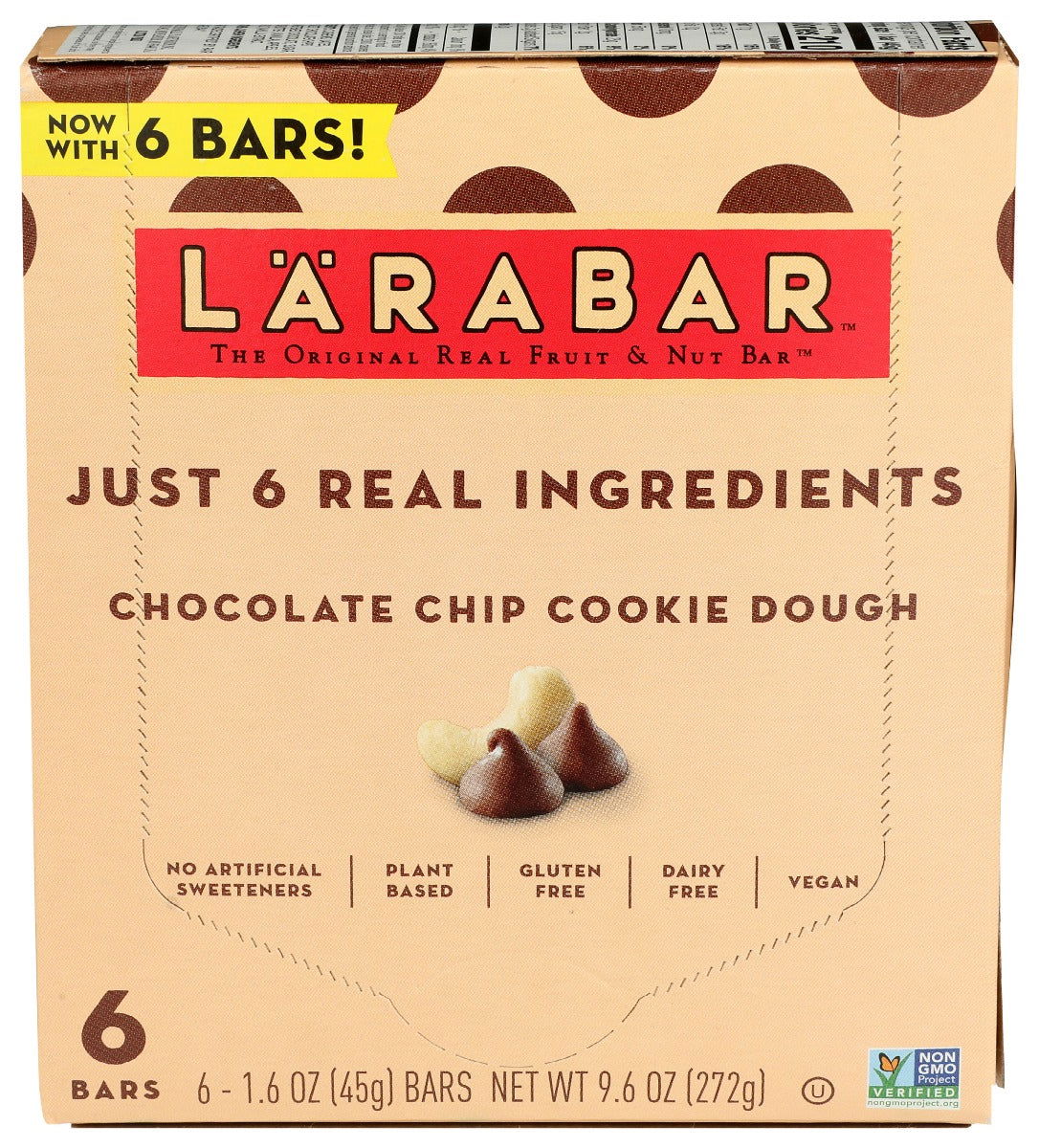 LARABAR: Bar Chc Chp Ckie Dgh 6Pk, 9.6 oz - #tag1# - #tag2#