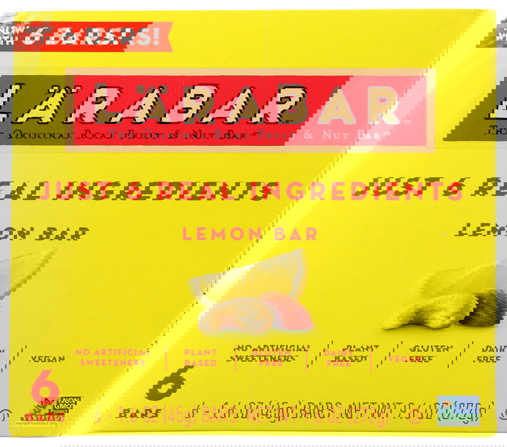 LARABAR: Bar Lemon 6 Bars, 9.6 oz - #tag1# - #tag2#