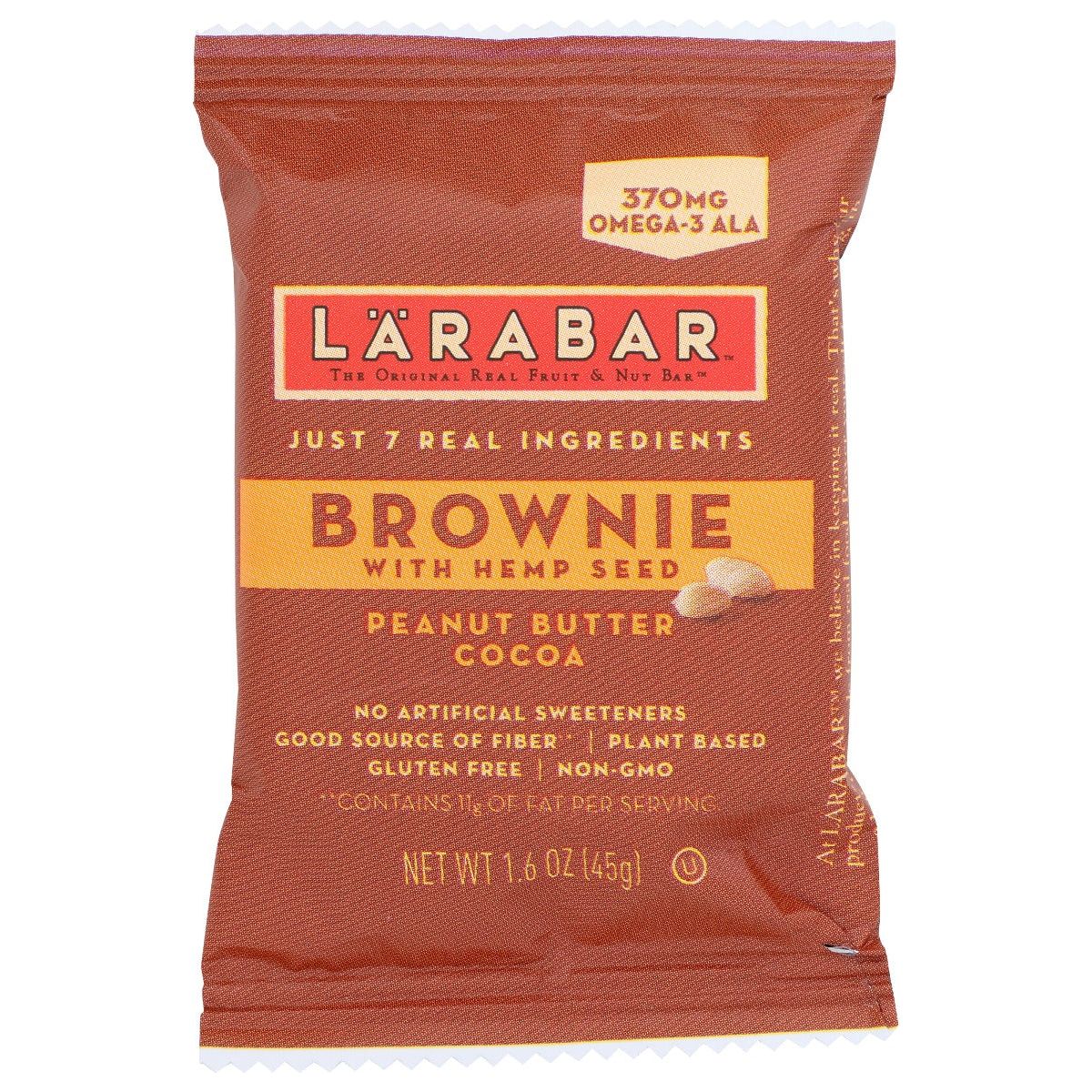 LARABAR: Peanut Butter Cocoa Brownie Bar, 1.6 oz - #tag1# - #tag2#