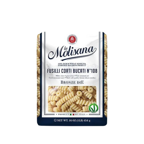 LA MOLISANA: Fusilli Corti Bucati N 108 Pasta, 16 oz - Sunshine Co Op. - #tag1# - #tag2# - #tag3# - #tag4#