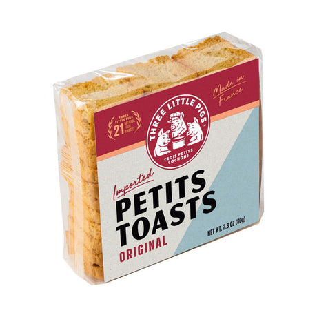 LES TROIS PETITS: Petits Toast Original, 2.8 oz - #tag1# - #tag2#