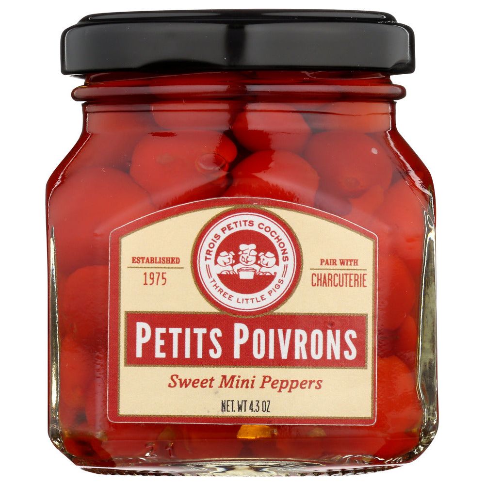 LES TROIS PETITS: Sweet Mini Peppers, 4.3 oz - #tag1# - #tag2#