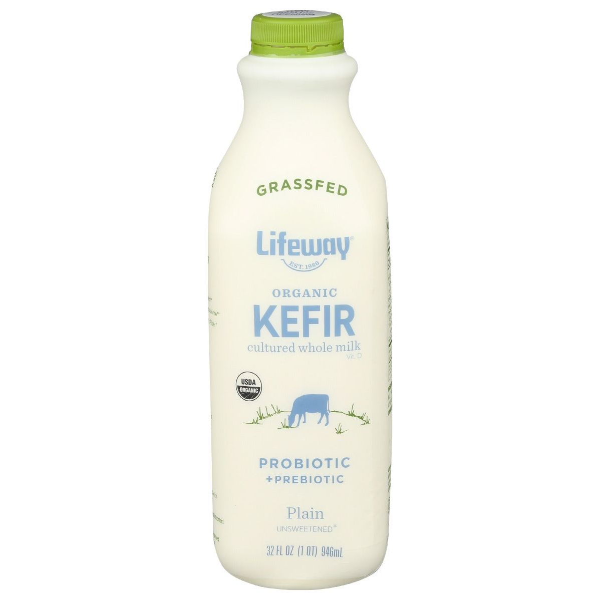 LIFEWAY: Plain Organic Kefir Grass Fed, 32 oz - #tag1# - #tag2#
