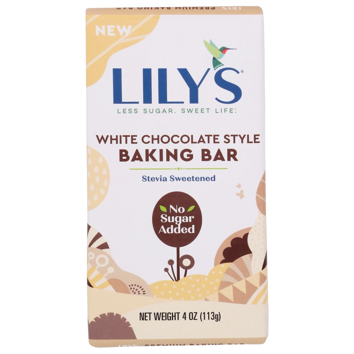 LILYS SWEETS: Bar Baking Vertical White Chocolate, 4 OZ - #tag1# - #tag2#