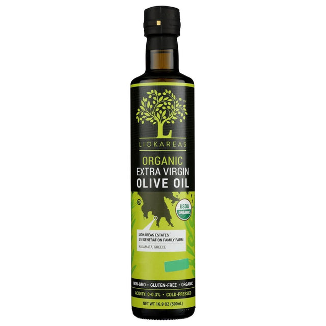 LIOKAREAS: Organic Greek Extra Virgin Olive Oil, 500 ml - #tag1# - #tag2#