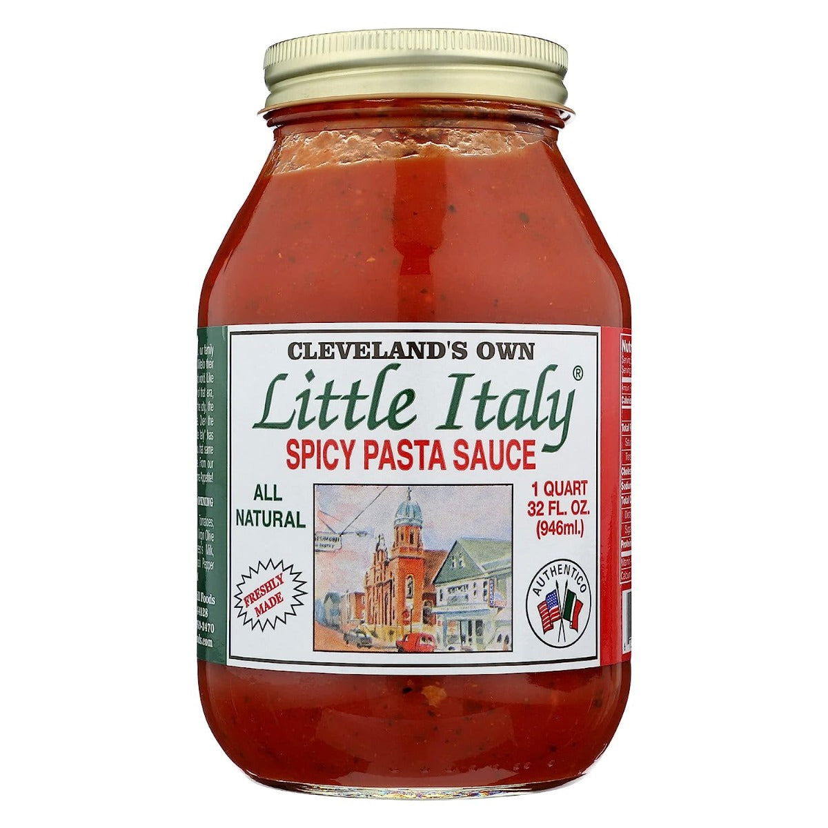 LITTLE ITALY: Spicy Pasta Sauce, 32 oz - #tag1# - #tag2#