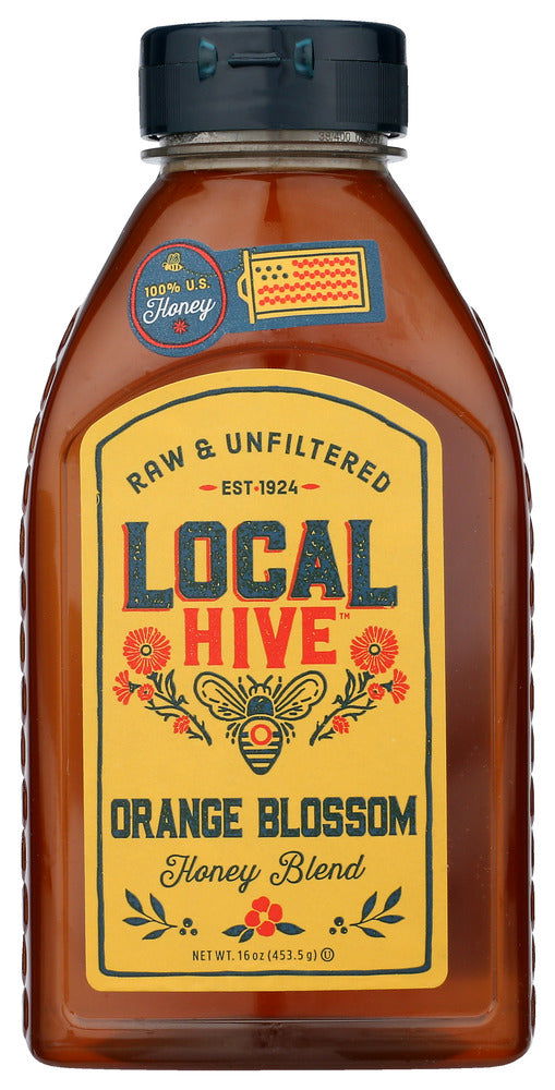 LOCAL HIVE: Orange Blossom Honey Blend, 16 oz - #tag1# - #tag2#