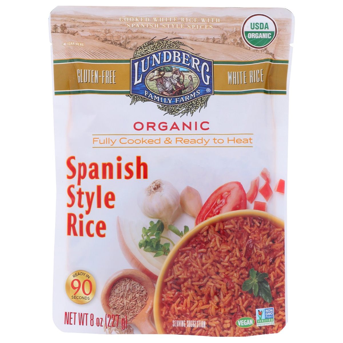 LUNDBERG: Rice Spanish Rh Org, 8 oz - #tag1# - #tag2#