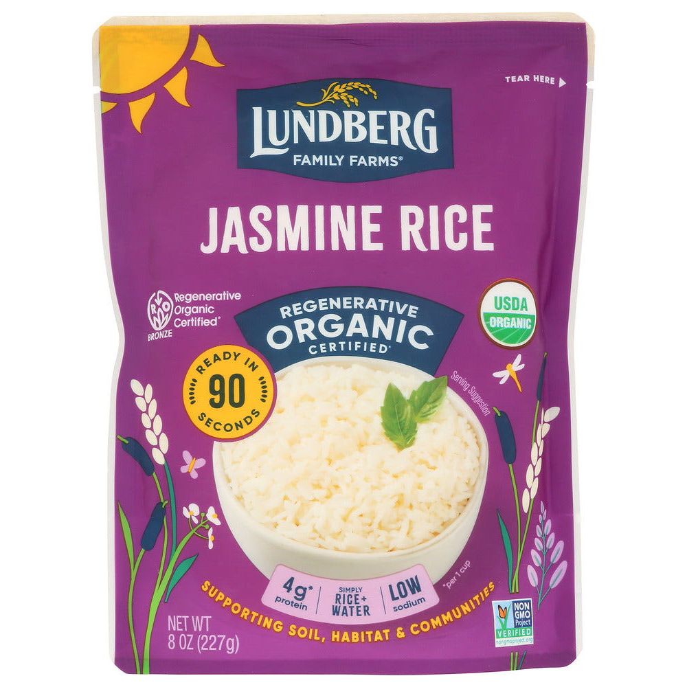 LUNDBERG: White Jasmine Thai Hom Mali Rice, 8 oz - Sunshine Co Op. - #tag1# - #tag2# - #tag3# - #tag4#