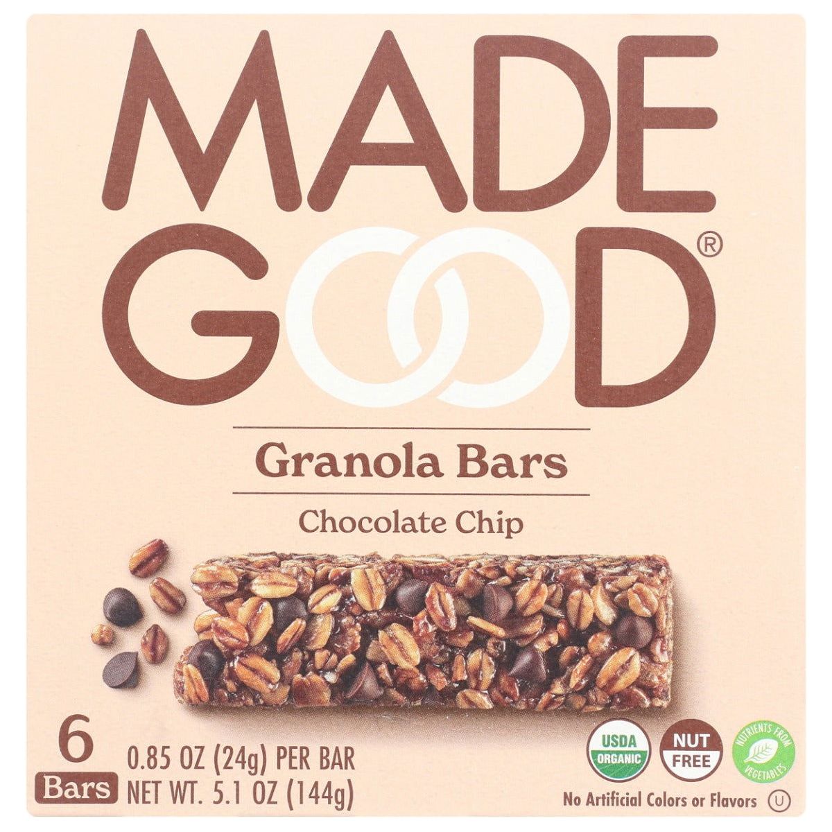 MADEGOOD: Chocolate Chip Granola Bar, 5.10 oz - Sunshine Co Op. - #tag1# - #tag2# - #tag3# - #tag4#