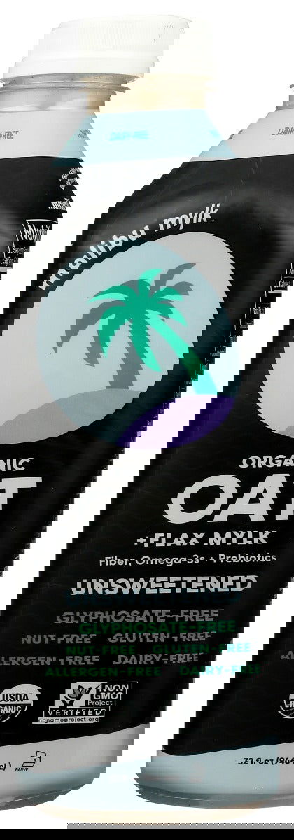 MALIBU MYLK: Organic Oat Flax Mylk Unsweetened, 32 oz - #tag1# - #tag2#