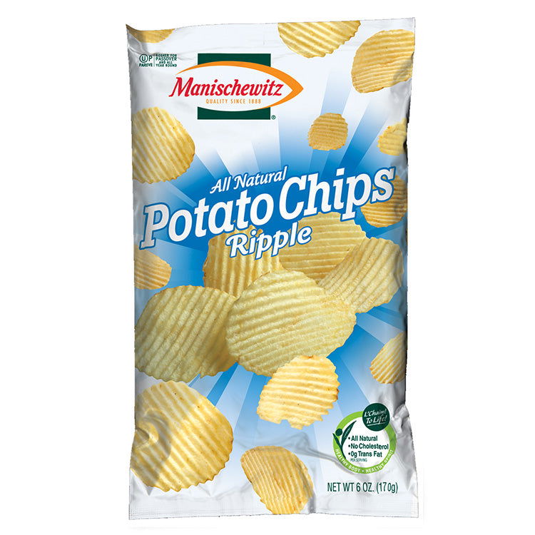 MANISCHEWITZ: Potato Chips Ripple, 6 oz - #tag1# - #tag2#