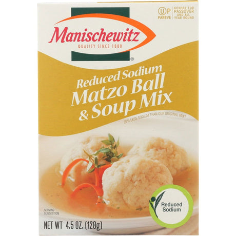 MANISCHEWITZ: Reduced Sodium Matzo Ball Mix, 4.5 oz - Sunshine Co Op. - #tag1# - #tag2# - #tag3# - #tag4#
