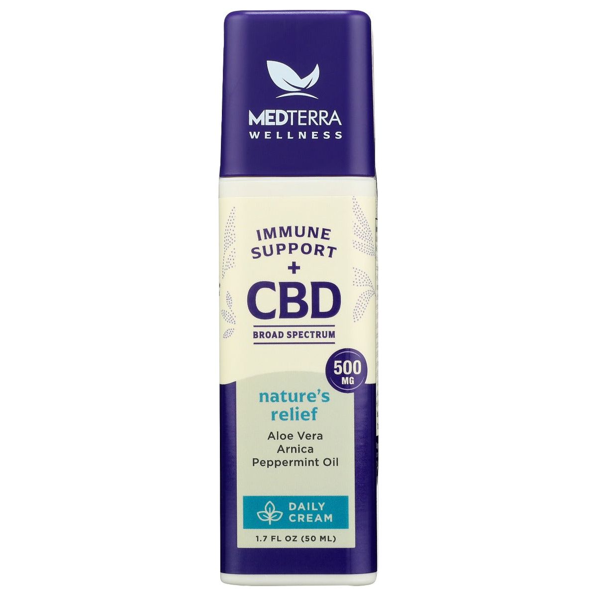 MEDTERRA: Nature’s Relief CBD Cream 500 Mg, 1.7 oz - #tag1# - #tag2#