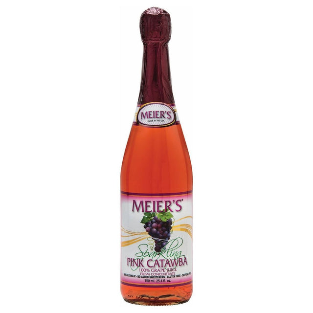 MEIERS: Sparkling Pink Catawba Grape Juice, 25.4 fo - #tag1# - #tag2#