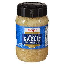 MEIJER: Garlic Minced In Water, 8 oz - #tag1# - #tag2#