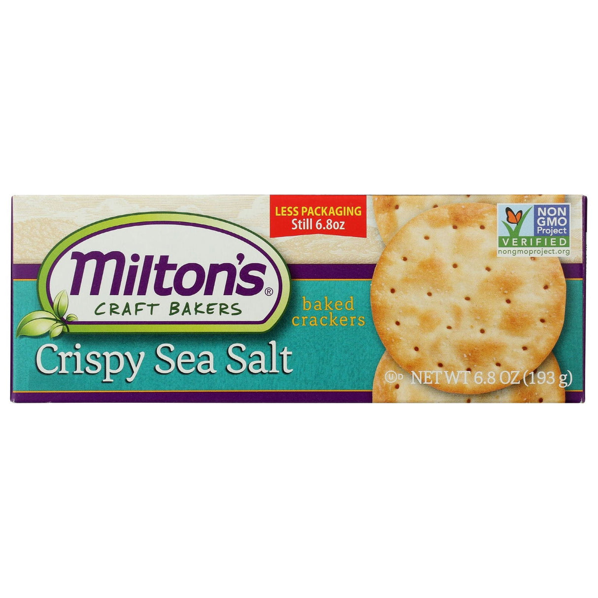 MILTONS: Crispy Sea Salt Gourmet Crackers, 6.8 oz - #tag1# - #tag2#