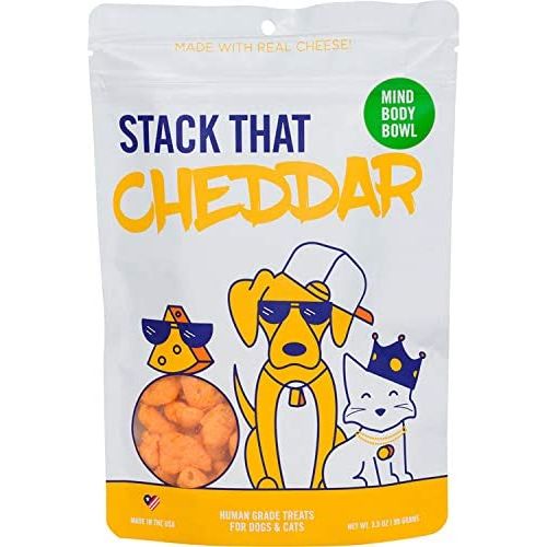 MIND BODY BOWL: Cheddar Cheese Dog Cat Treat, 3.5 oz - #tag1# - #tag2#