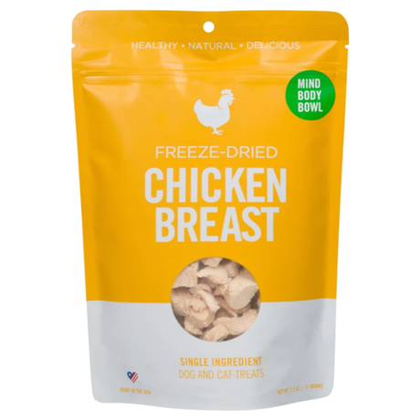MIND BODY BOWL: Freeze Dried Chicken Breast Dog and Cat Treats, 2.5 oz - #tag1# - #tag2#