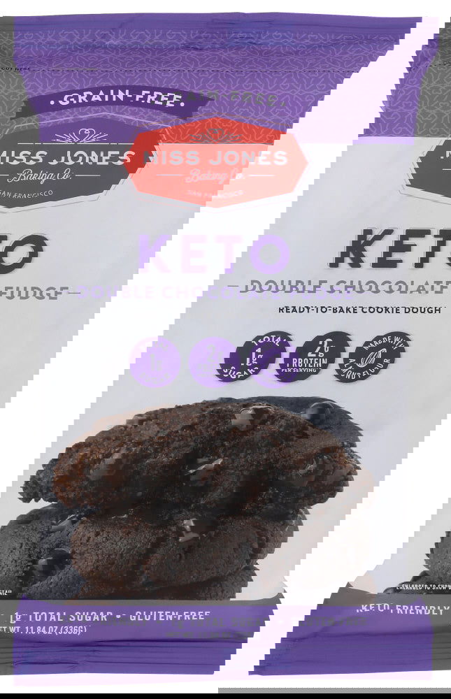 MISS JONES BAKING CO: Keto Ready To Bake Dough Chocolate, 11.84 oz - #tag1# - #tag2#