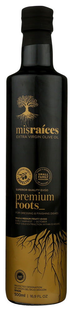 MIS RAICES: Premium Roots Extra Virgin Olive Oil, 16.9 oz - #tag1# - #tag2#