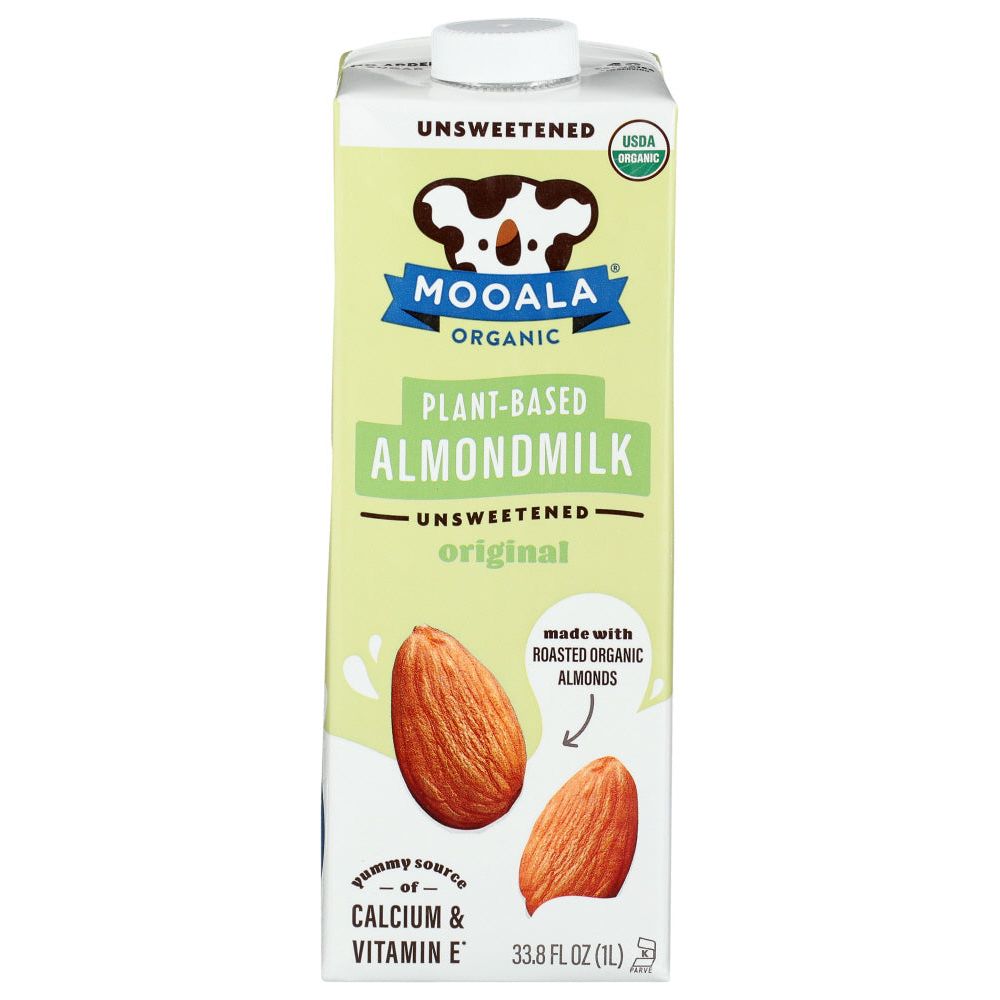 MOOALA: Unsweetened Original Almond Milk, 33.8 fo - #tag1# - #tag2#