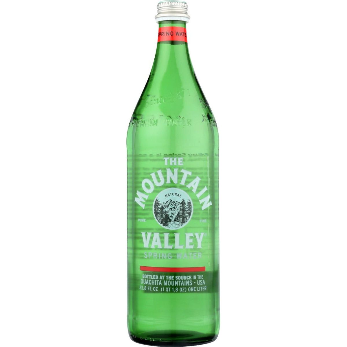 MOUNTAIN VALLEY: Spring Water In Glass Bottle, 1 lt - Sunshine Co Op. - #tag1# - #tag2# - #tag3# - #tag4#