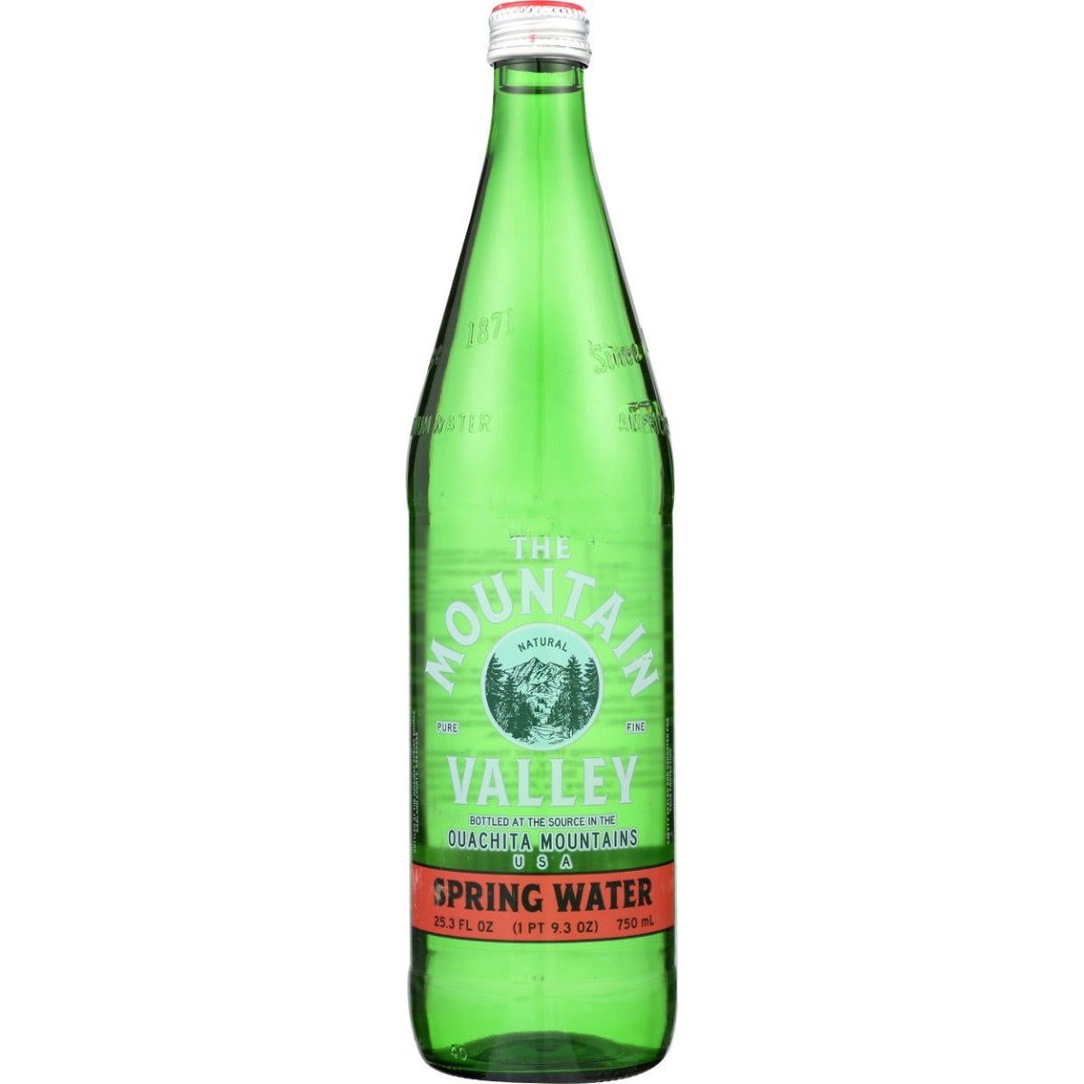 MOUNTAIN VALLEY: Water Spring Glass, 750 ml - Sunshine Co Op. - #tag1# - #tag2# - #tag3# - #tag4#