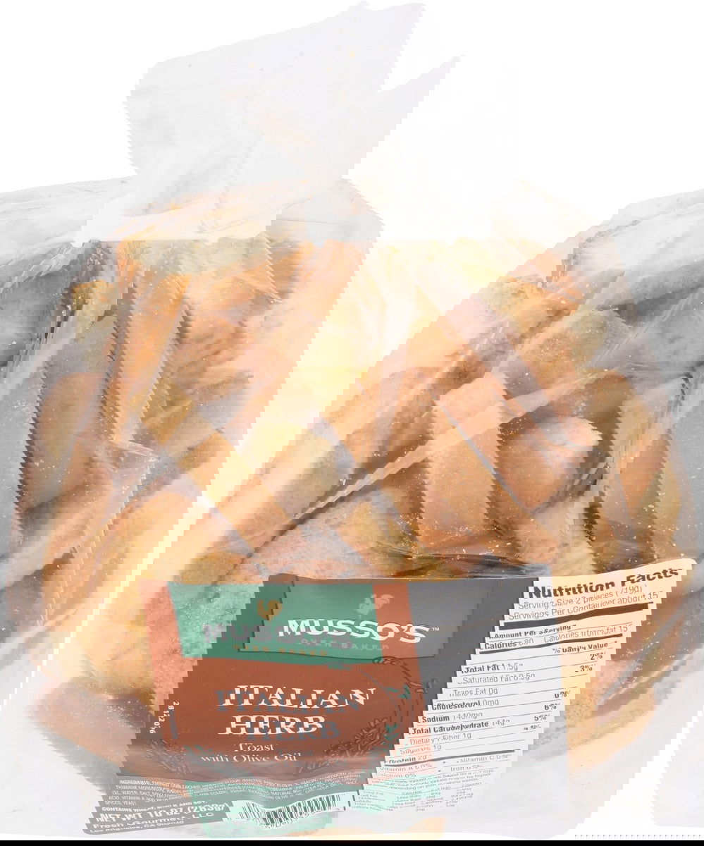 MUSSOS: Italian Herb Toast With Olive Oil, 10 oz - #tag1# - #tag2#
