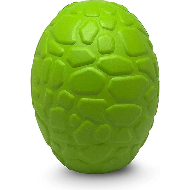 MUTTS KICK BUTT: Dinosaur Egg Durable Rubber Chew Dog Toy & Treat Dispenser, 1 ea - #tag1# - #tag2#