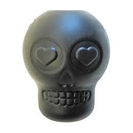 MUTTS KICK BUTT: Magnum Sugar Black Skull Ultra-Durable Chew Dog Toy & Treat Dispenser, 1 ea - #tag1# - #tag2#