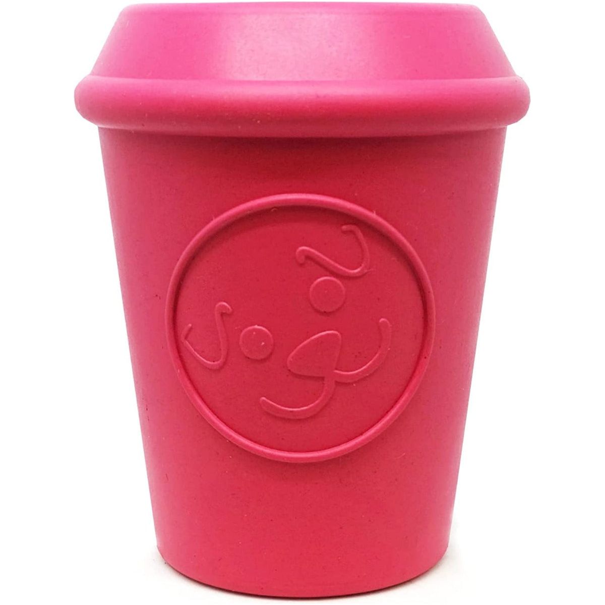 MUTTS KICK BUTT: Medium Coffee Cup Durable Rubber Chew Dog Toy & Treat Dispenser, 1 ea - #tag1# - #tag2#