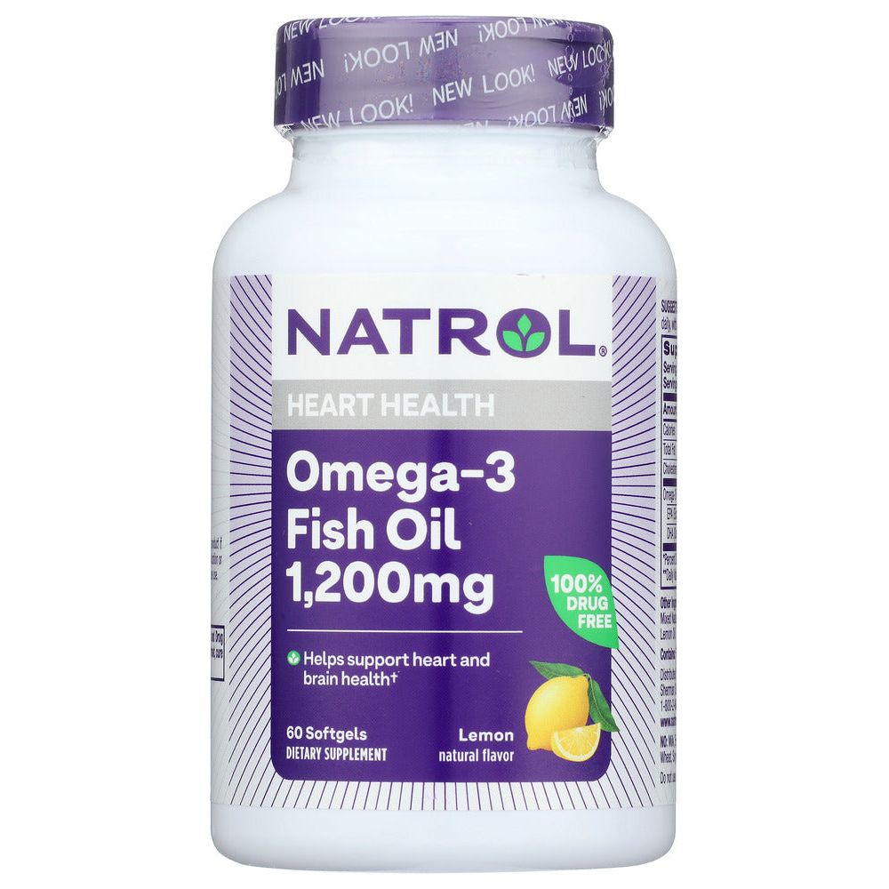 NATROL: Omega 3 Fish Oil 1200 mg, 60 softgels - #tag1# - #tag2#