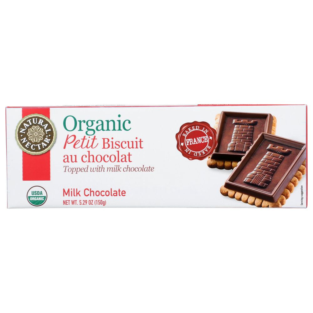 NATURAL NECTAR: Biscuit Petit Milk Choco, 5.29 oz - #tag1# - #tag2#
