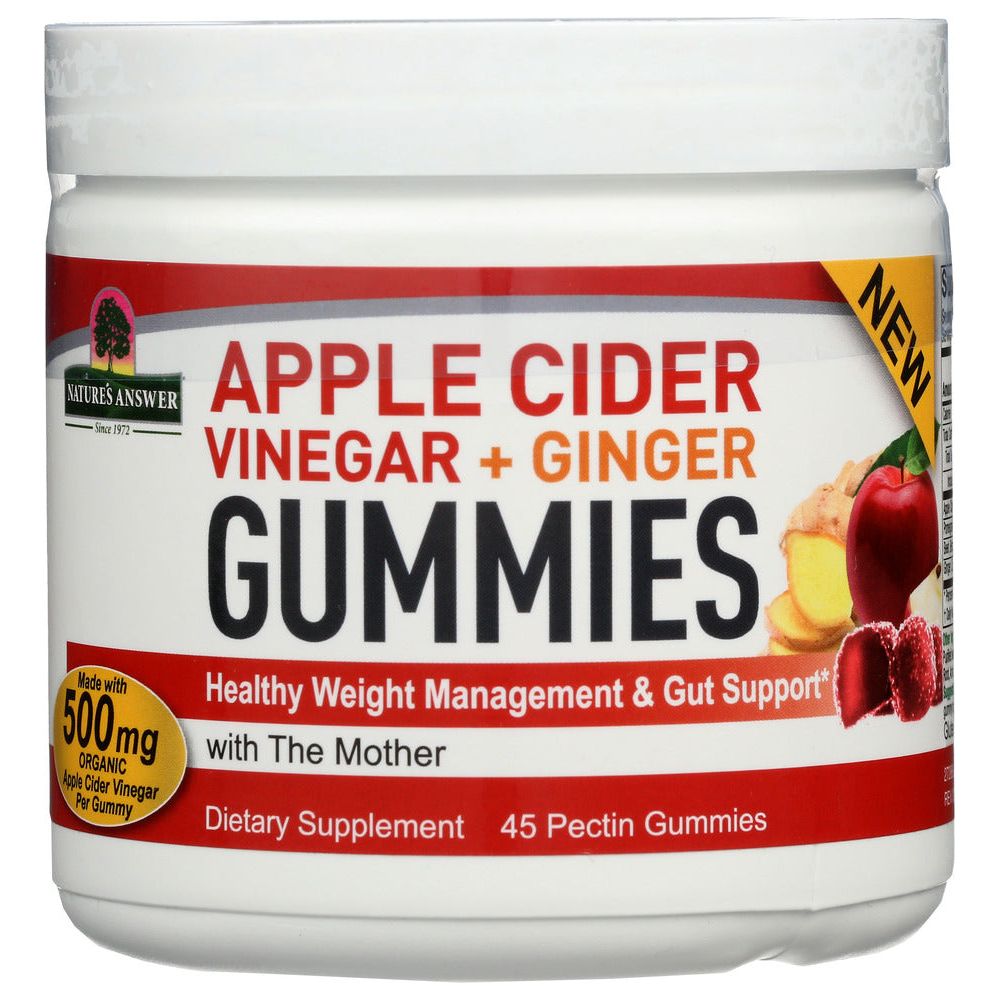 NATURE'S ANSWER: Apple Cider Vinegar Gummy, 45 pc - #tag1# - #tag2#