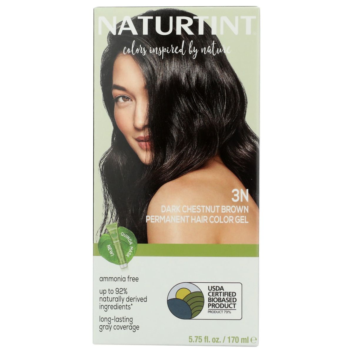 NATURTINT: Permanent Hair Color 3N Dark Chestnut Brown, 5.28 oz - #tag1# - #tag2#