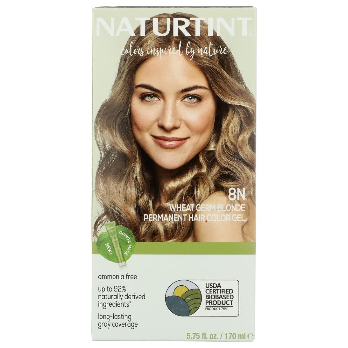 NATURTINT: Permanent Hair Color 8N Wheat Germ Blonde, 5.75 fo - #tag1# - #tag2#