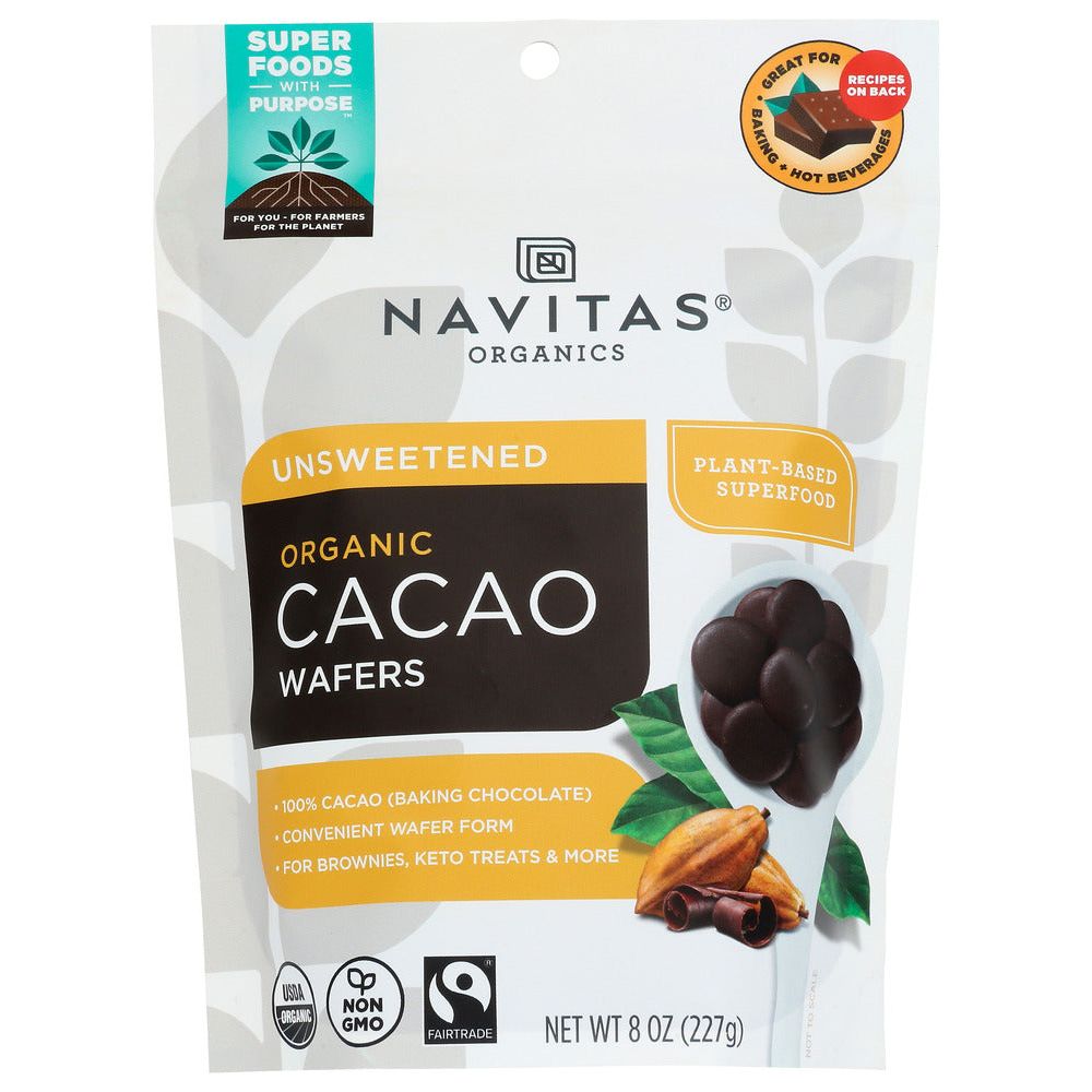 NAVITAS: Organic Cacao Wafers, 8 oz - #tag1# - #tag2#