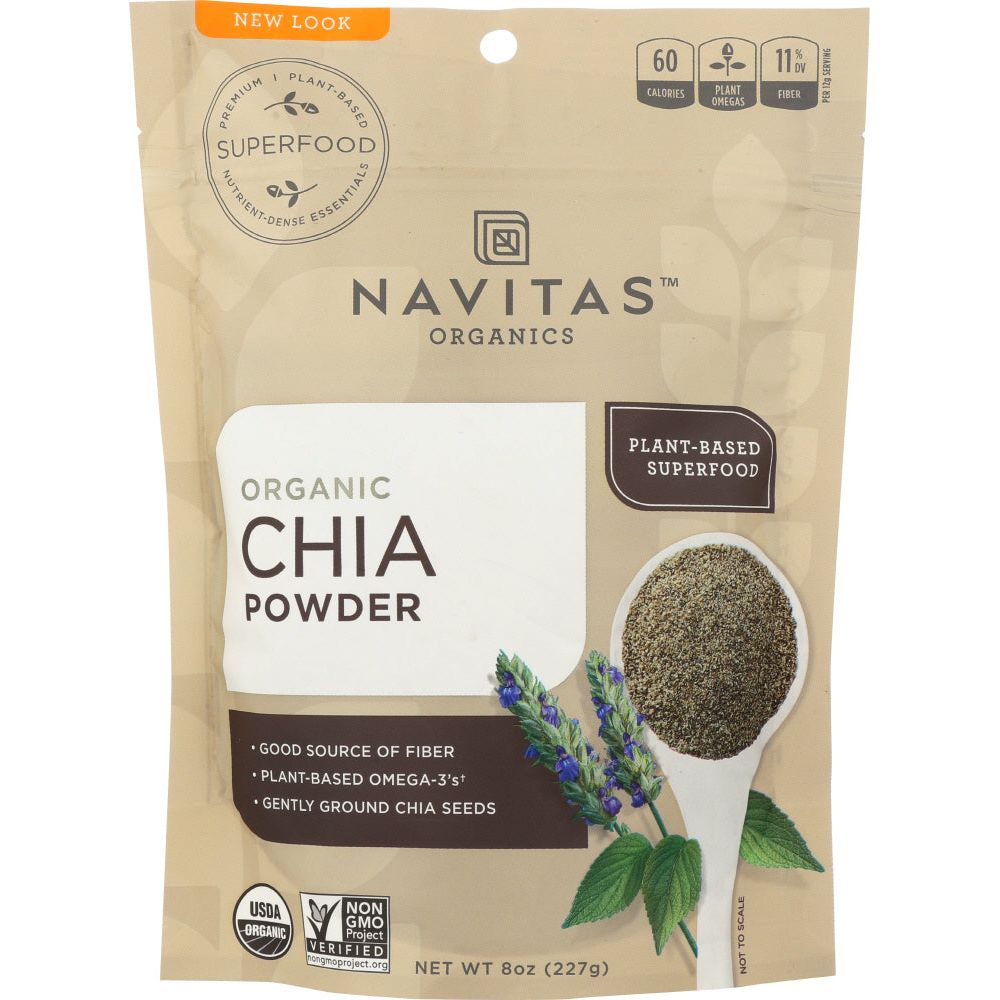 NAVITAS: Organic Chia Seed Powder, 8 oz - #tag1# - #tag2#