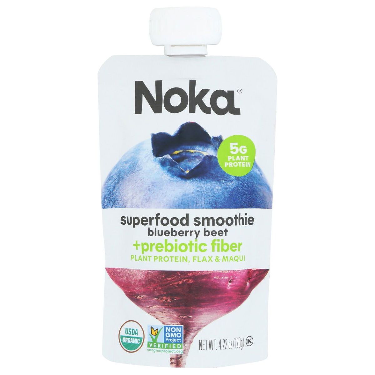 NOKA: Blueberry Beet Superfood Smoothie Prebiotic Fiber, 4.22 oz - Sunshine Co Op. - #tag1# - #tag2# - #tag3# - #tag4#
