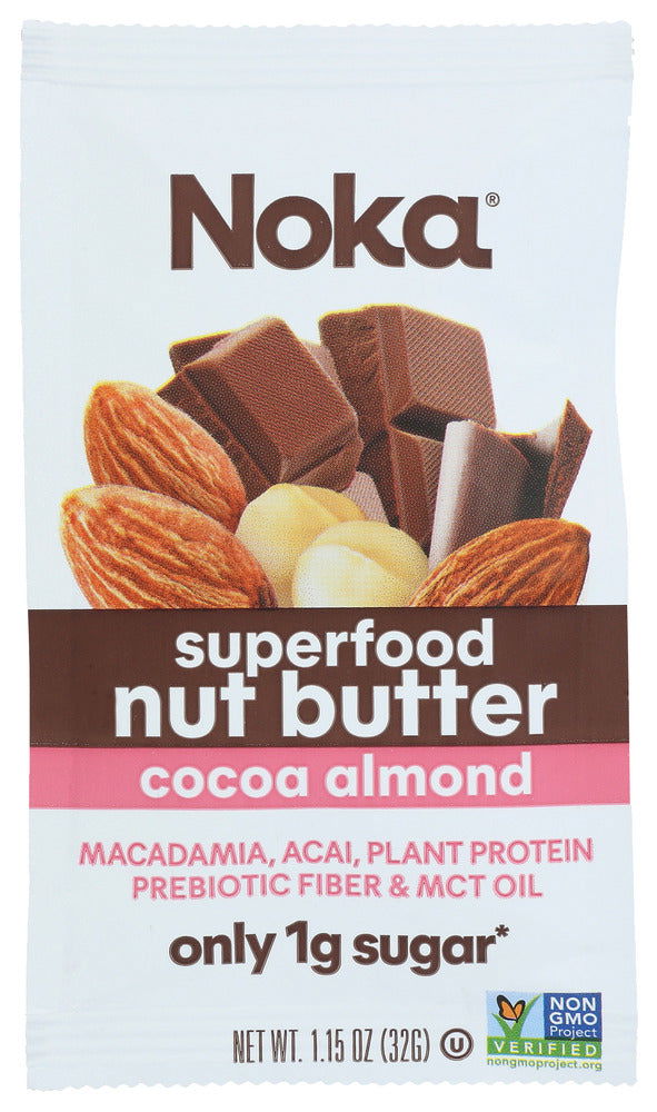 NOKA: Chocolate Almond Nut Butter, 1.15 oz - #tag1# - #tag2#