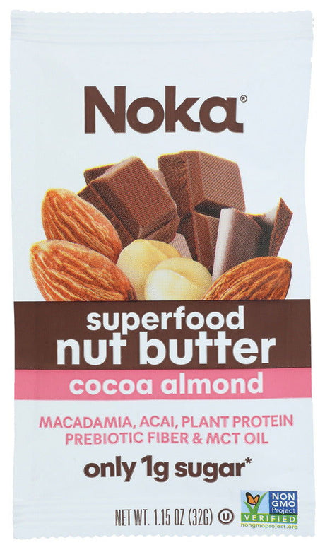 NOKA: Chocolate Almond Nut Butter, 1.15 oz - #tag1# - #tag2#
