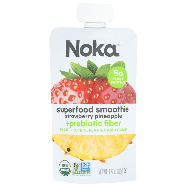 NOKA: Strawberry Pineapple Superfood Smoothie Prebiotic Fiber, 4.22 oz - #tag1# - #tag2#