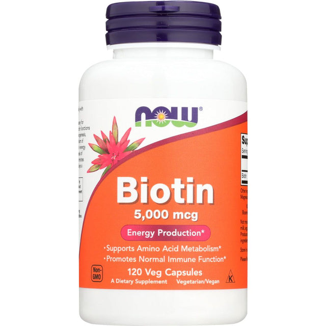 NOW: Biotin 500Mcg, 120 vc - #tag1# - #tag2#