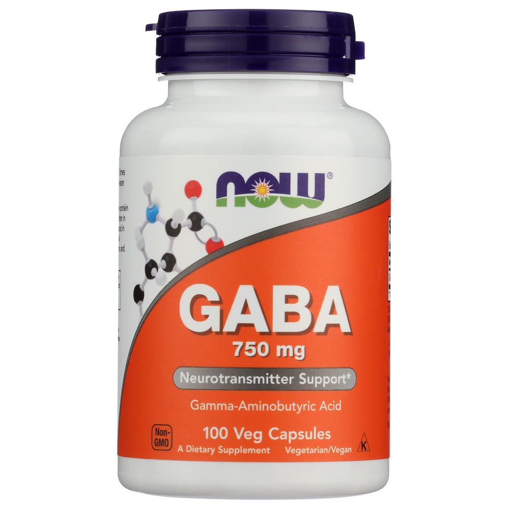 NOW: Gaba 750Mg, 100 vc - #tag1# - #tag2#