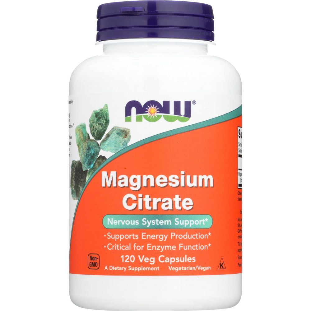 NOW: Magnesium Citrate, 120 vc - #tag1# - #tag2#
