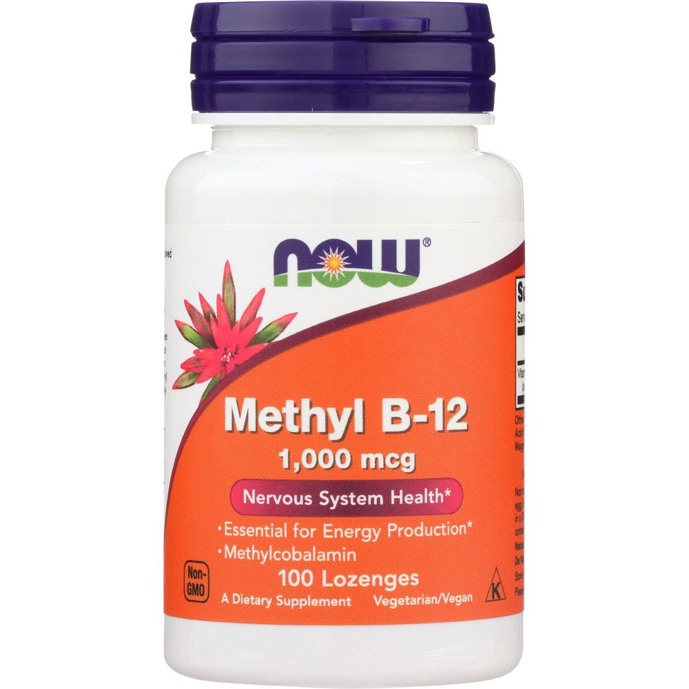 NOW: Methyl B-12 1000mcg, 100 loz - #tag1# - #tag2#