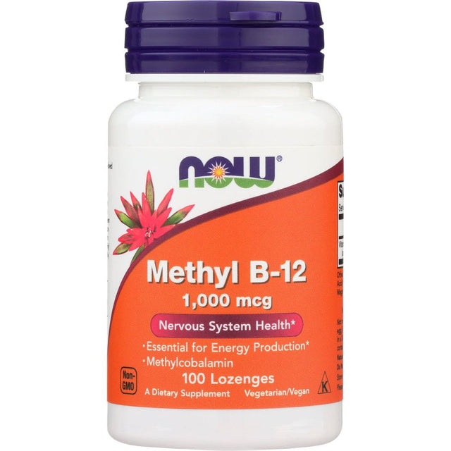 NOW: Methyl B-12 1000mcg, 100 loz - #tag1# - #tag2#